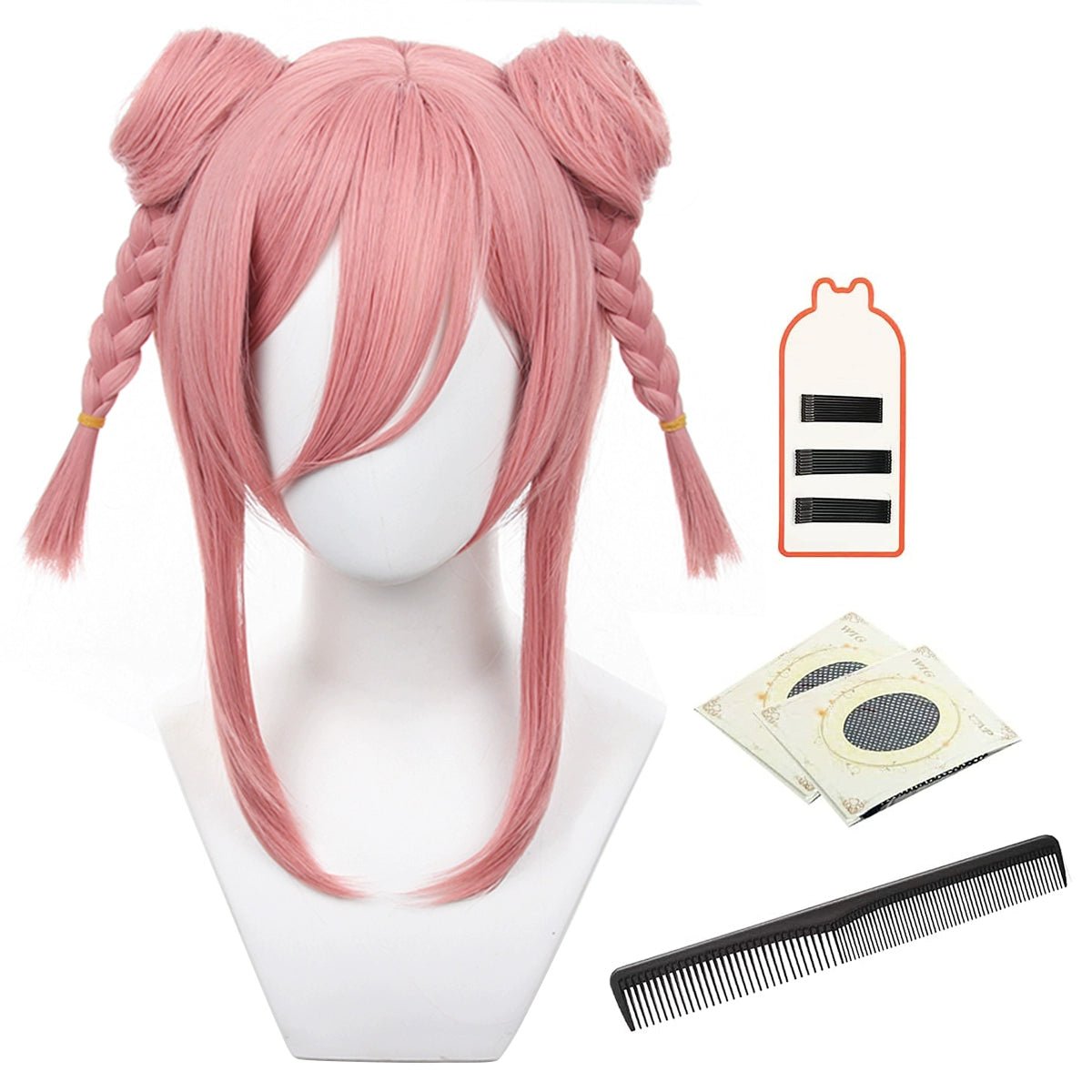 Парик 'Синий Замок Тысяча Резов Леопардовый Пук' - Китайский стиль двойных пучков с девятью вариантами цветов