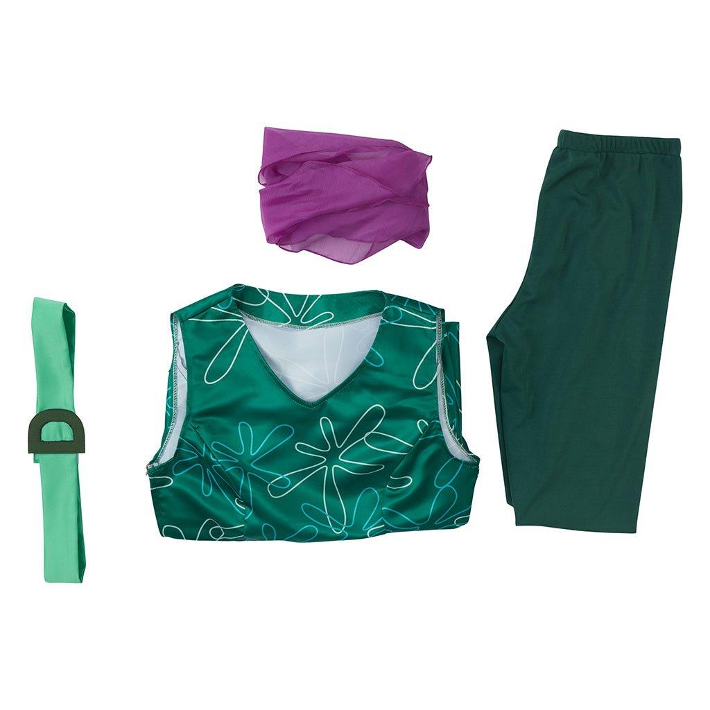 Костюм Disgust для косплея | Зеленый наряд для женщин | Костюм для вечеринки на Хэллоуин