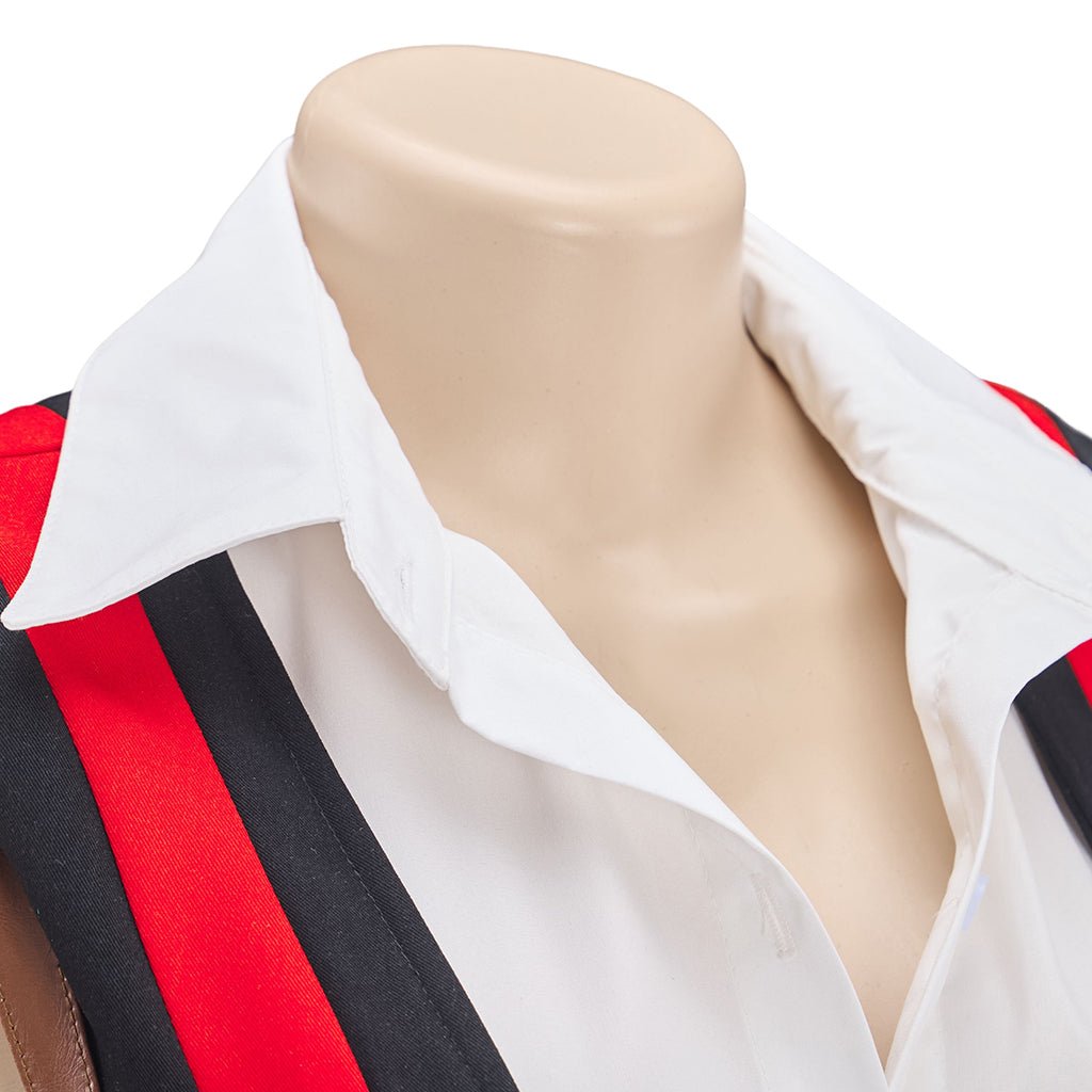 Стильный женский костюм из искусственной кожи для косплея