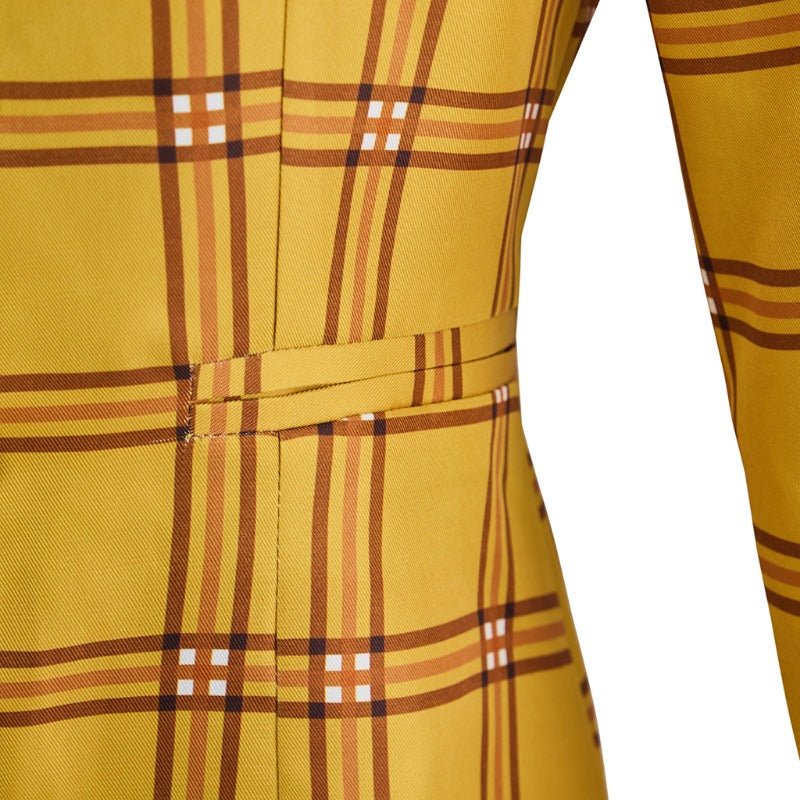 Костюм Чер из «Клуэлесс» для женщин - желтый клетчатый школьный наряд 90-х