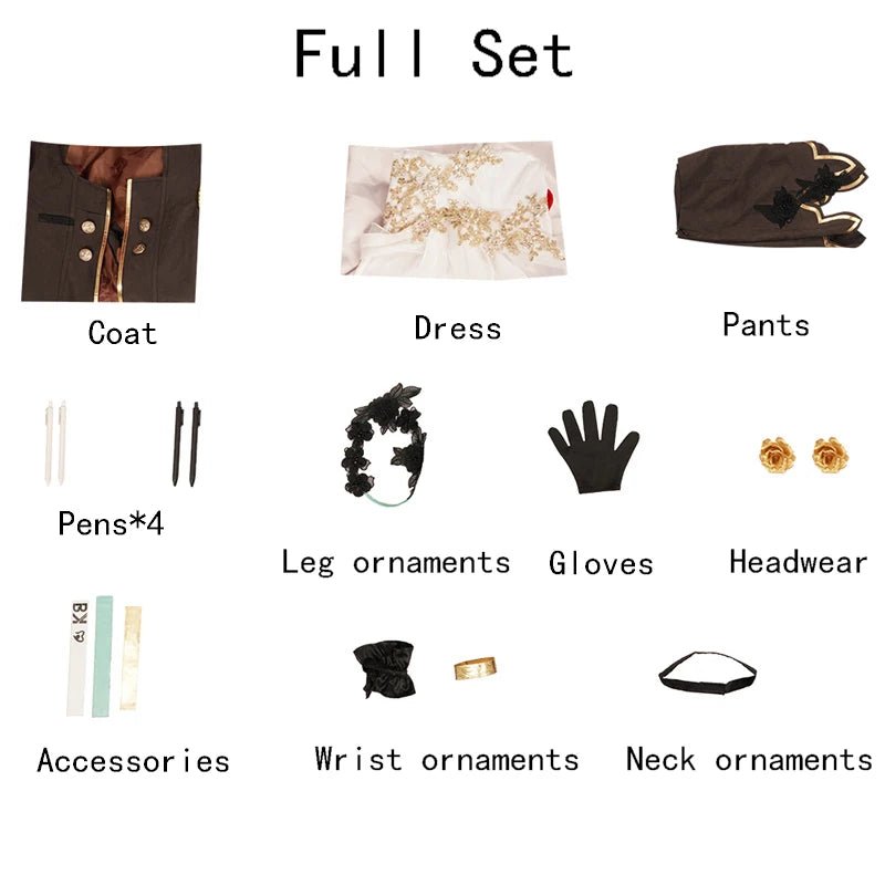 Костюм Химеко для косплея из игры Honkai Star Rail, женский вечерний наряд