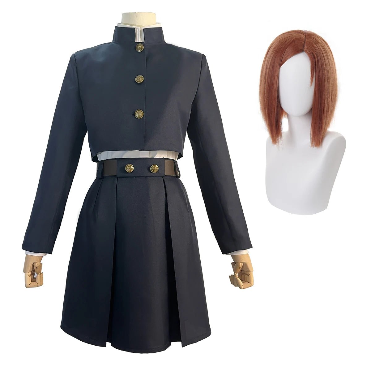 Косплей костюм Kugisaki Nobara из Jujutsu Kaisen: парик, куртка, юбка для аниме мероприятий, Хэллоуина и Рождества