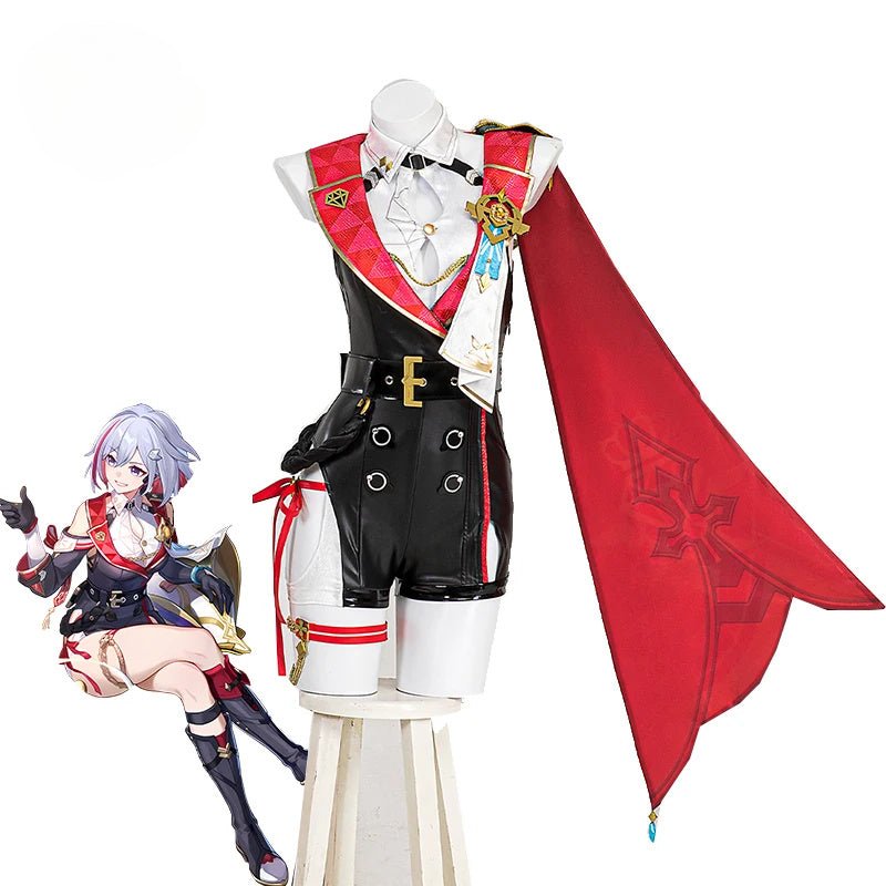 Костюм для косплея Topaz & Numby из Honkai Star Rail - женский комбинезон с плащом