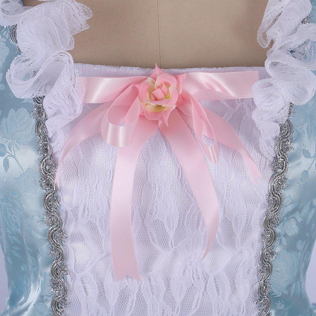 Женский костюм Марии Антуанетты для косплея | Синее колониальное рококо балльное платье для взрослых | Средневековое винтажное платье для косплея, Хэллоуина, вечеринки