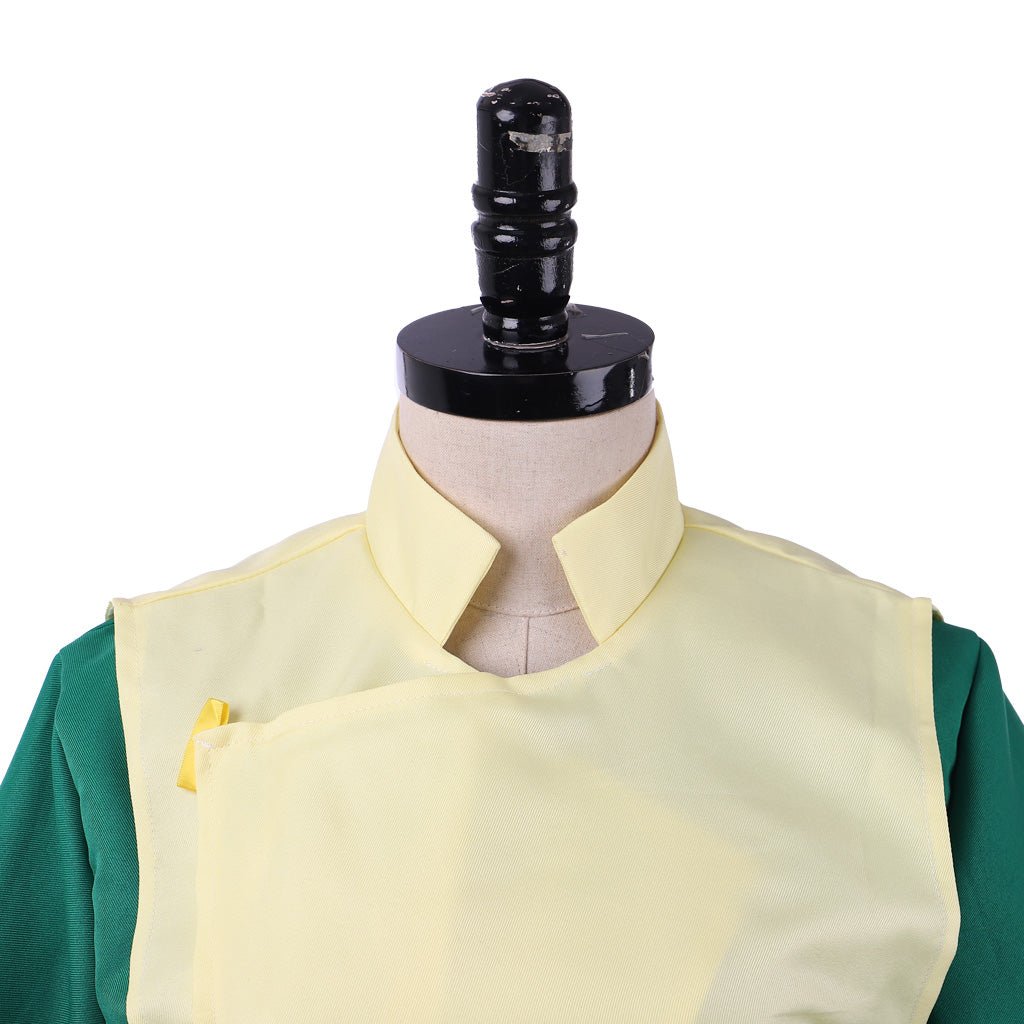 Костюм для косплея Топ Бейфонг из Аватара: Последний маг воздуха - Зеленый мужской костюм с шляпой