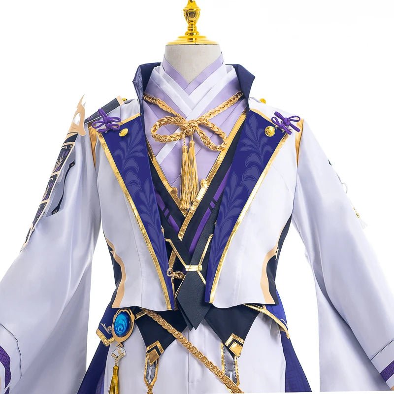 Костюм для косплея Камисато Аято из игры Genshin Impact, полный набор для мужчин