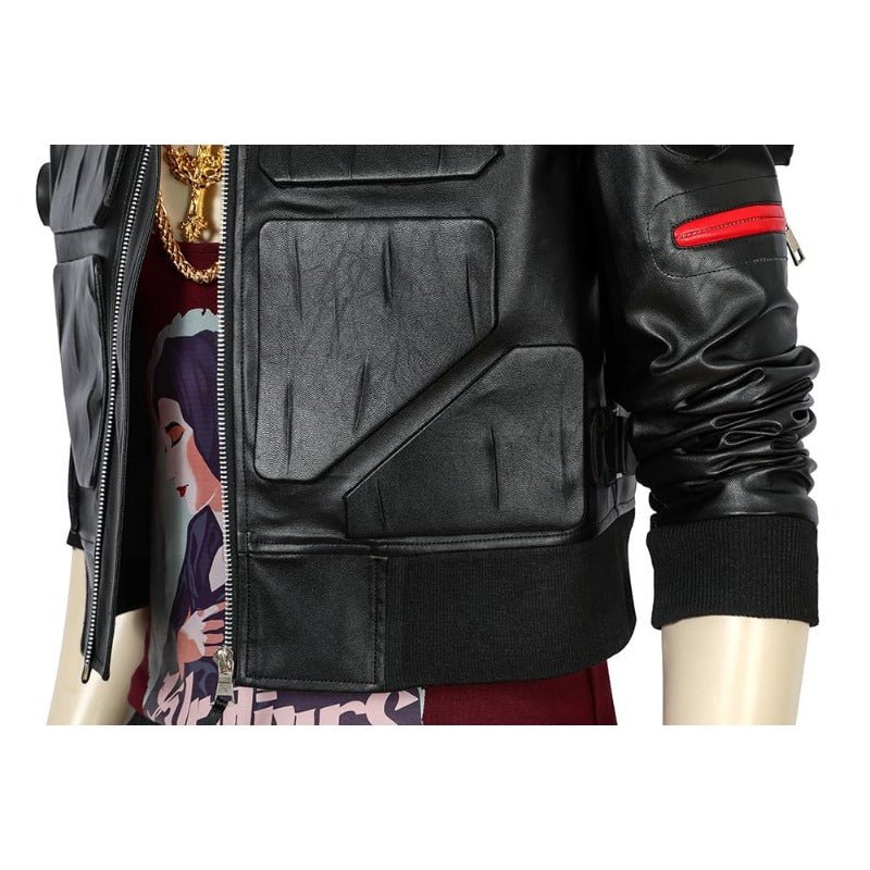 Костюм Джеки 2077 для косплея из искусственной кожи, черный костюм для Хэллоуина и вечеринок