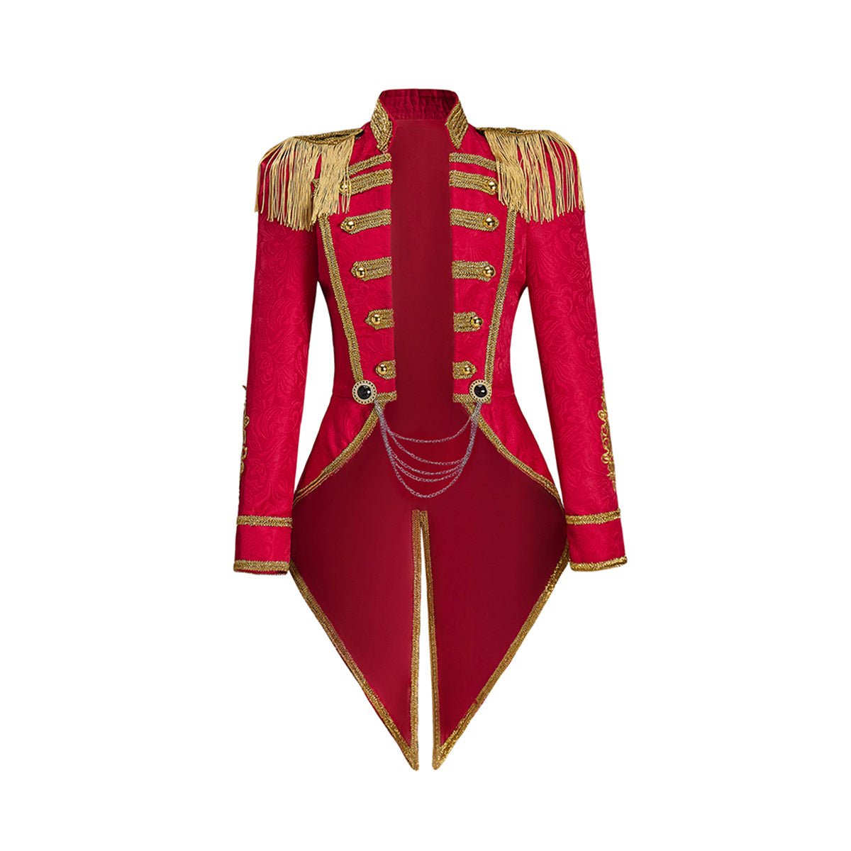 Средневековая женская красная армейская офицерская шинель - Косплей костюм для исторических энтузиастов