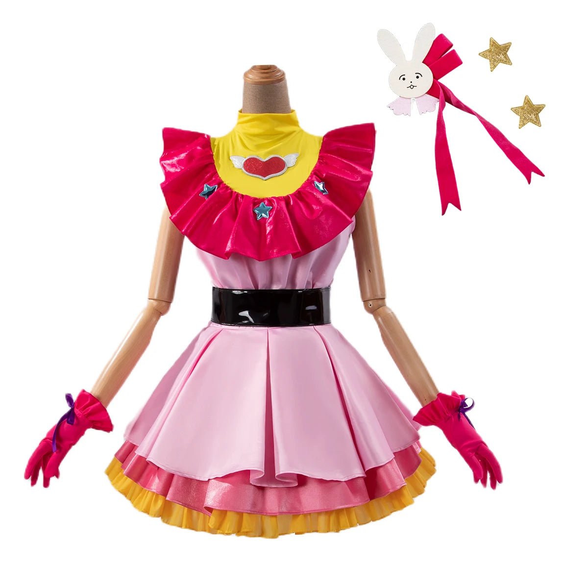 OSHI NO KO Anime Ai Hoshino Костюм для косплея Парик Лолита Платье Юбка с розовой сеткой Синтетическое волокно Подарок