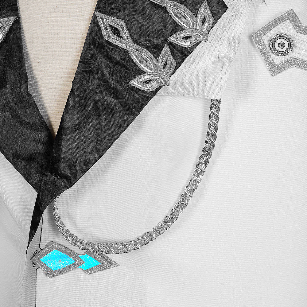 Genshin Impact Плащ Фатуи Костюм для косплея Перр Панталон Тарталья Арлекин Доктор Сандрон Коломбина Регретор