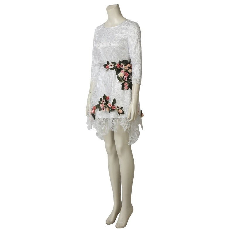 Костюм Faith Seed из Inside Eden's Gate - Цветочное белое платье для женщин