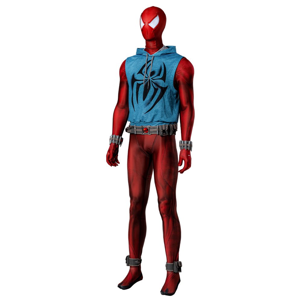 Костюм Scarlet Spider для косплея - Spider-Man: Через вселенную паутины аутентичный наряд