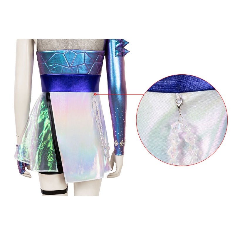 Костюм для косплея Ahri K/DA ALL OUT для женщин - аниме наряд Девятихвостой Лисы