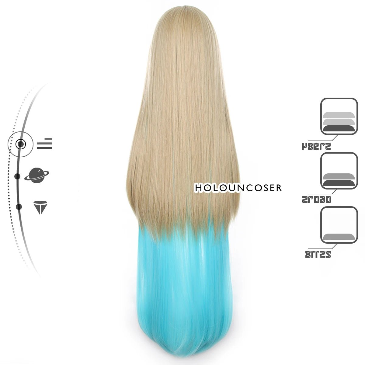 Парик для косплея Serval из игры Honkai Star Rail, розовая сетка, термостойкий синтетический волоконный гребень для волос, регулируемый на Хэллоуин