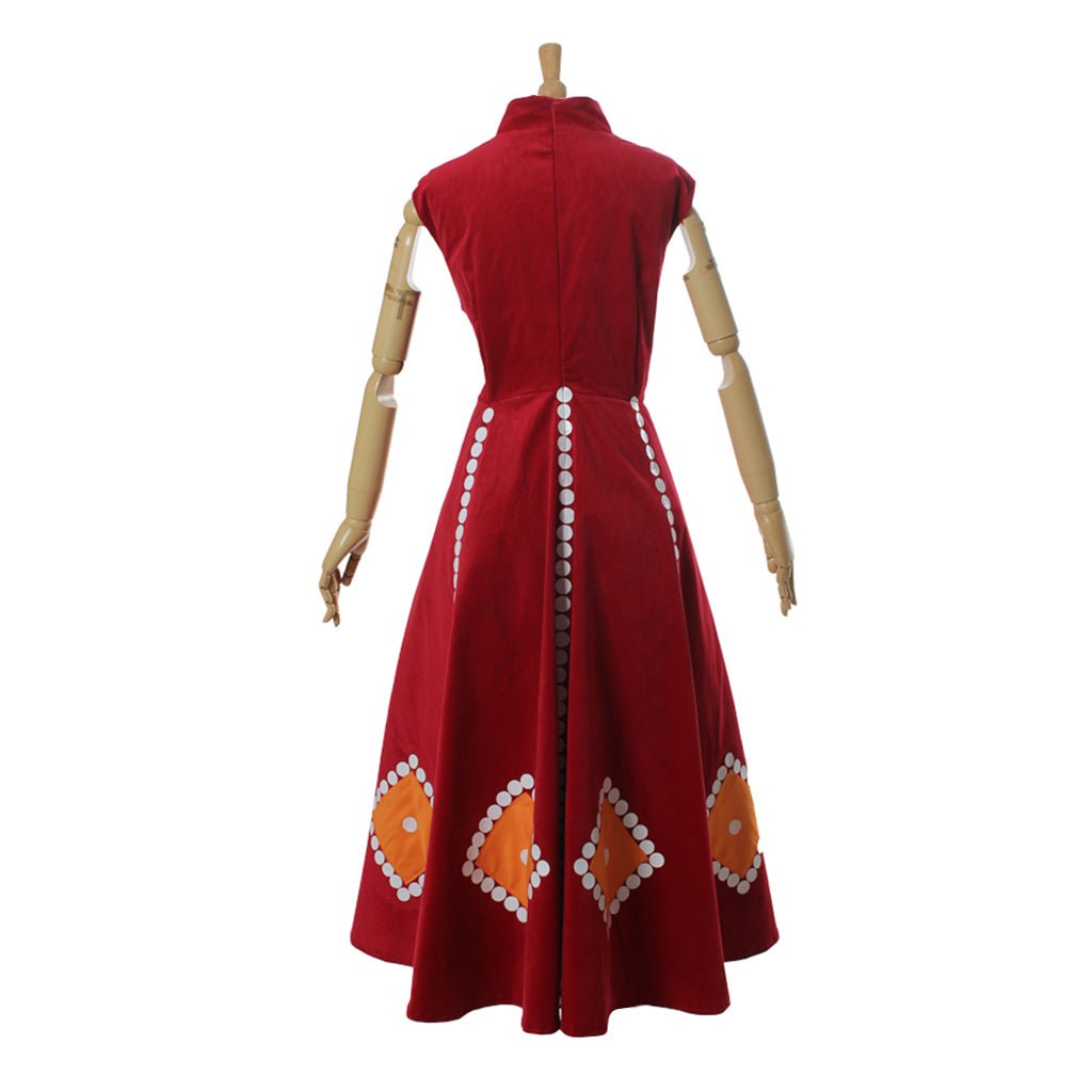 Красное платье для взрослых Леди Тремейн, костюм злой мачехи для косплея