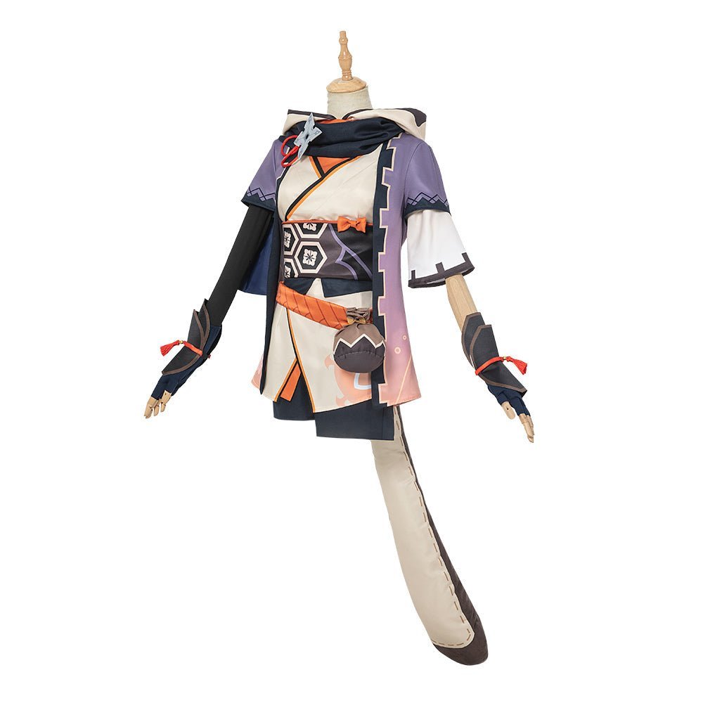 Костюм для косплея Саю из Genshin Impact для женщин и девушек, аниме Хэллоуин карнавальный наряд с париком