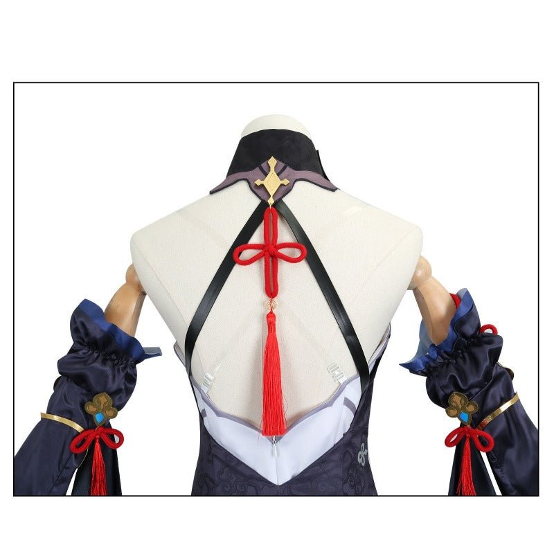 Костюм для косплея Shenhe из Genshin Impact – Холодный цветок, Скрытая роса, элегантный новогодний наряд