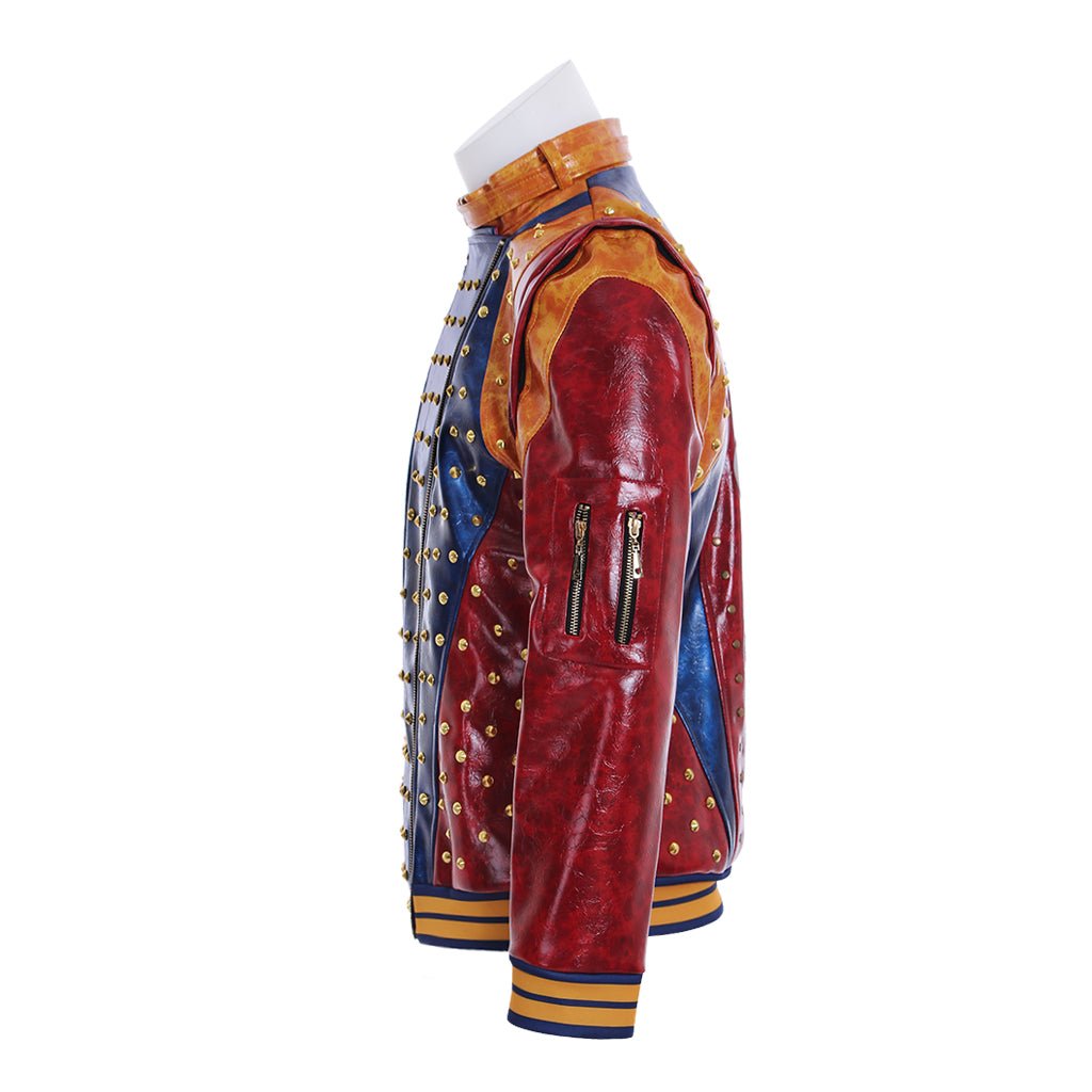 Костюм для косплея Потомки 2 для мужчин и детей - Панк кожаная куртка с шипами