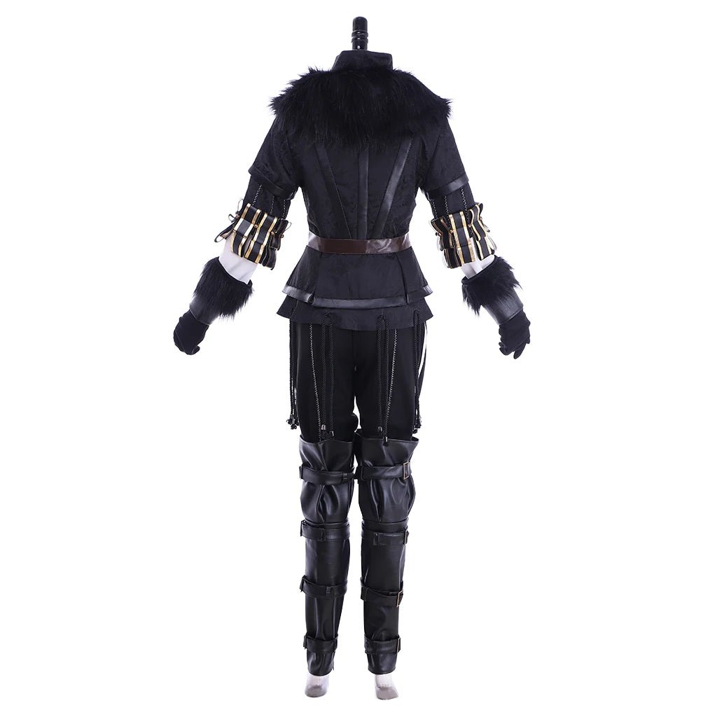 Костюм Йеннифэр для косплея Охота: Ретро Черный Костюм для Женщин
