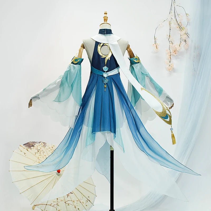 Костюм косплея Мадам Пинг из игры Genshin Impact для женщин, платье, униформа для Хэллоуина