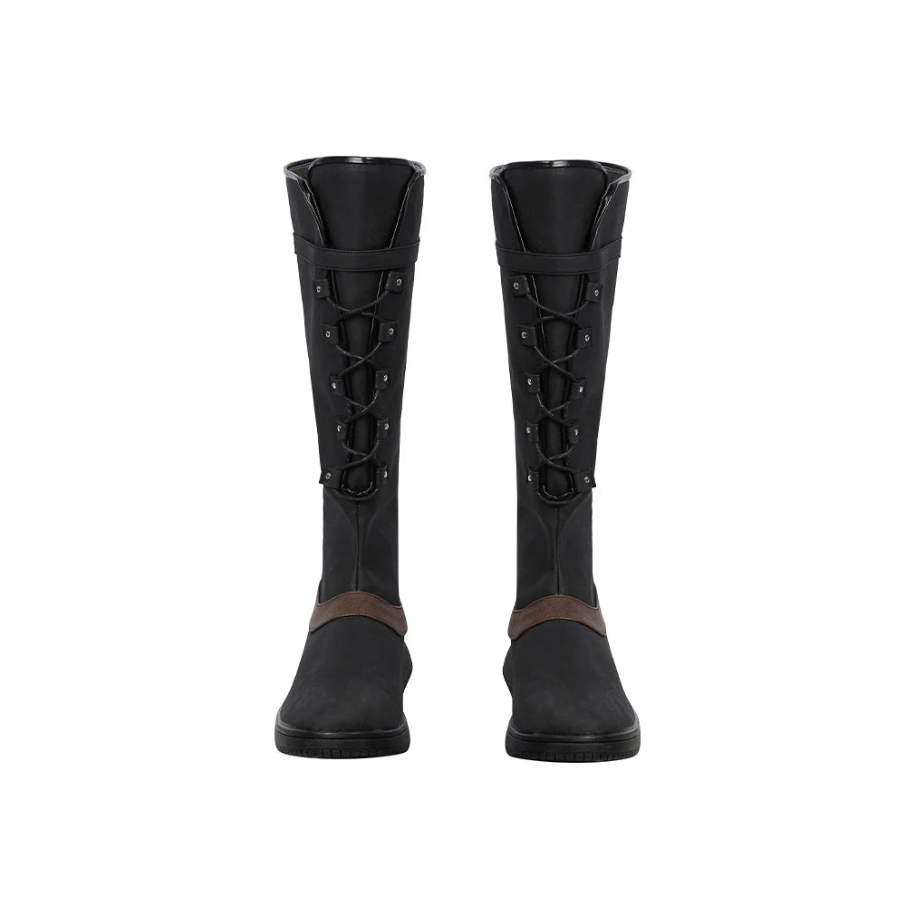 Игровые Gale Костюм Декариос Боты для Мужчин Панк Винтажные Боевые Туфли Хэллоуин Карнавал Party Dress Up Реквизит