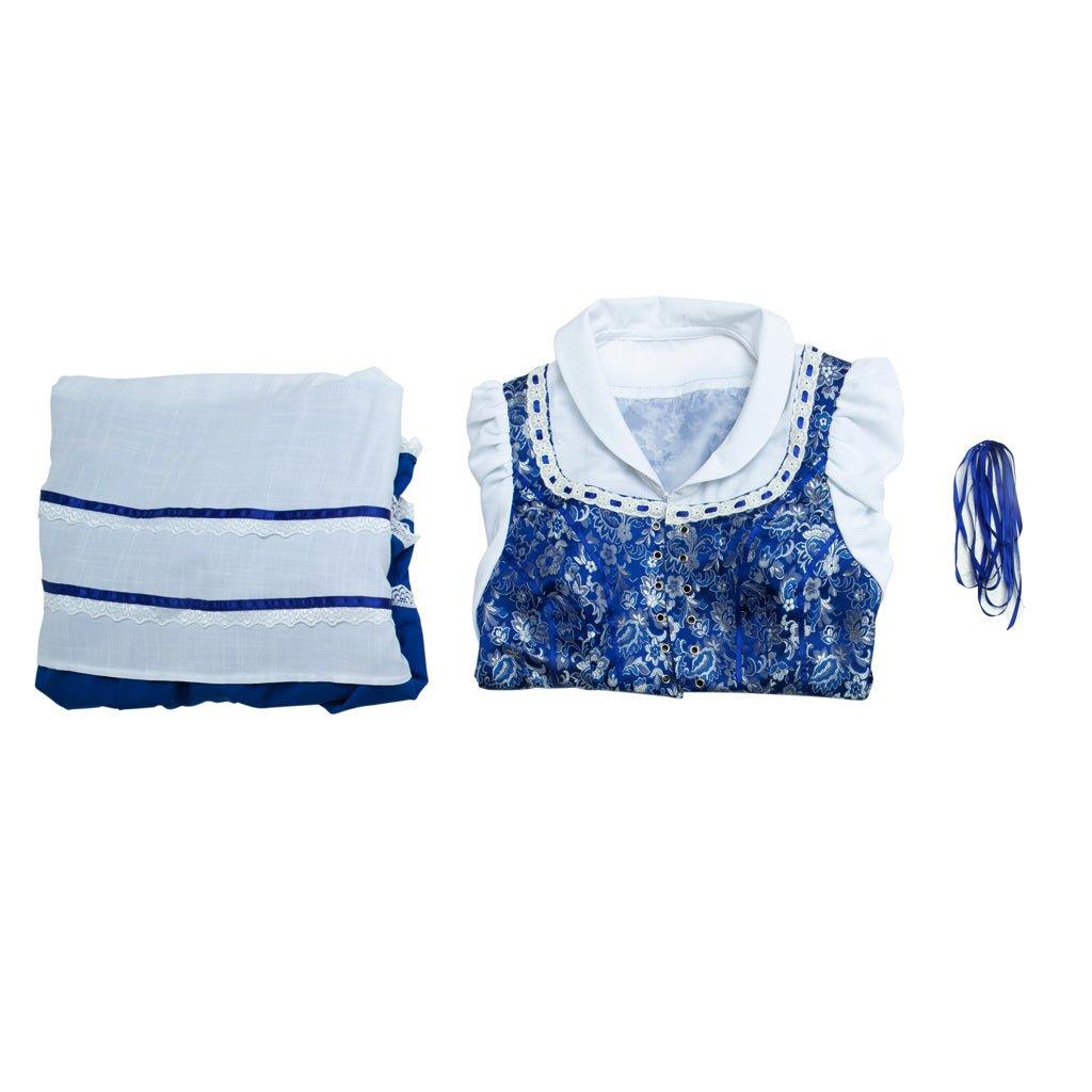 Костюм Принцессы Белль Синее Платье для Женщин