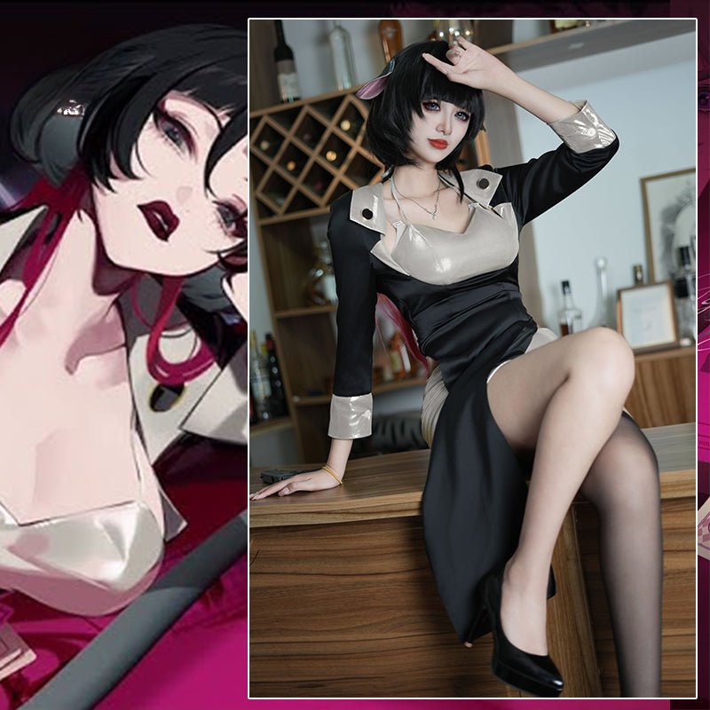 Косплей костюм Jane Doe Undercover из Zenless Zone Zero, черный R&B униформа для женщин на Хэллоуин