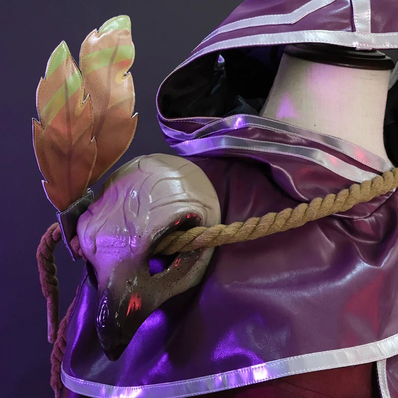 LOL Бунтарь Xayah Костюм для косплея Игра LOL Xayah Новый чемпион Набор для Хэллоуина Женский костюм с плащом