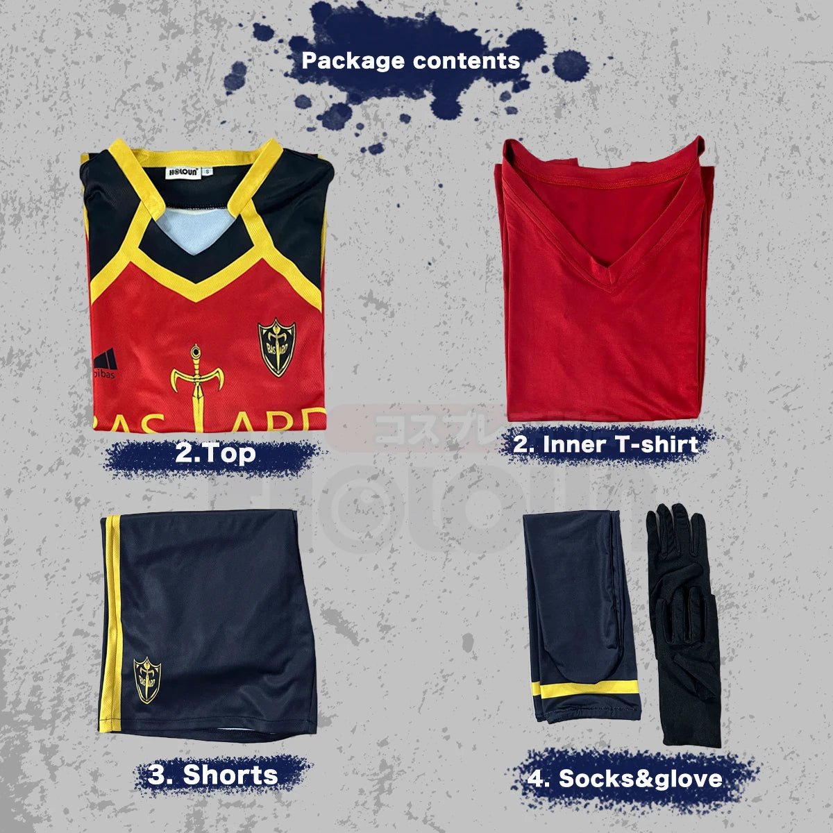 Костюм для косплея Ноэля Ноа из аниме Blue Lock, футбольная форма Bastard Munchen красная с вышивкой NO.9