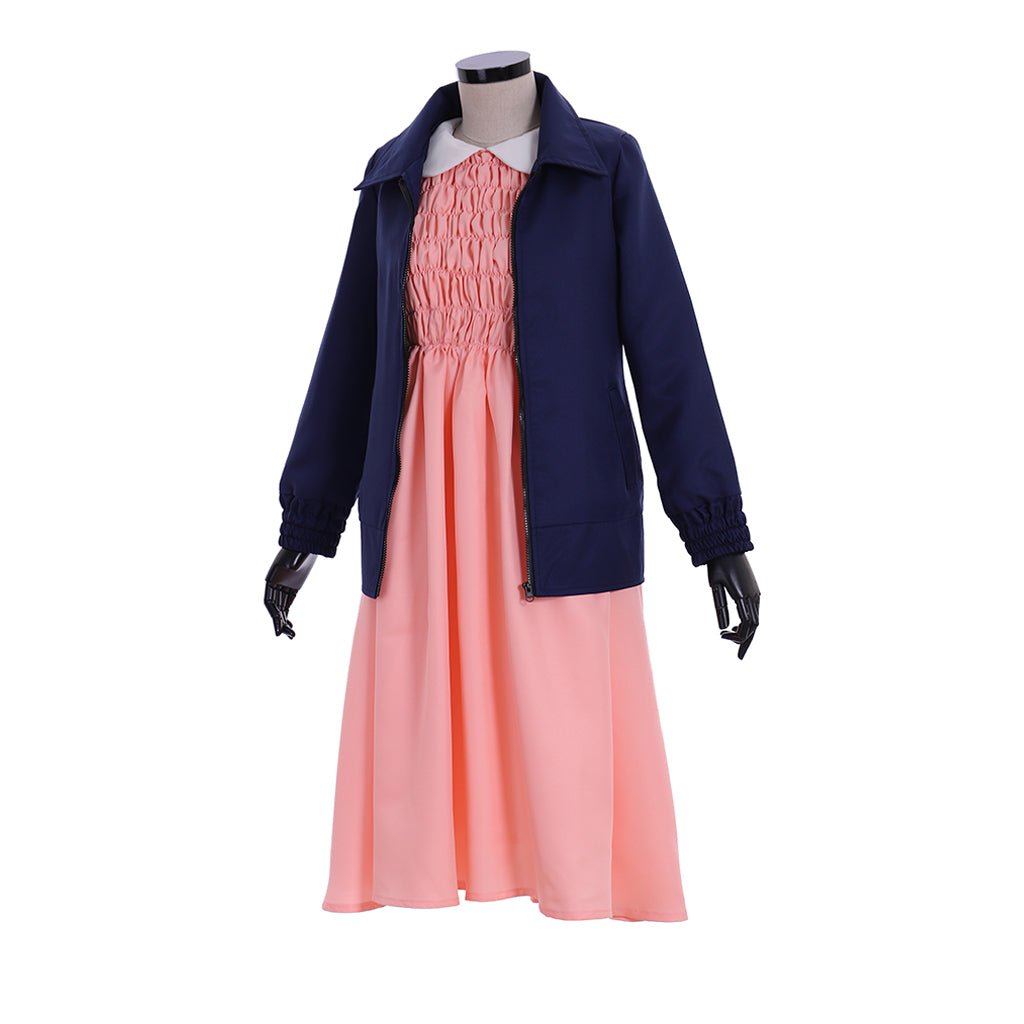 Женское платье плюс размер Одиннадцать - Розовое платье с длинными рукавами для костюма