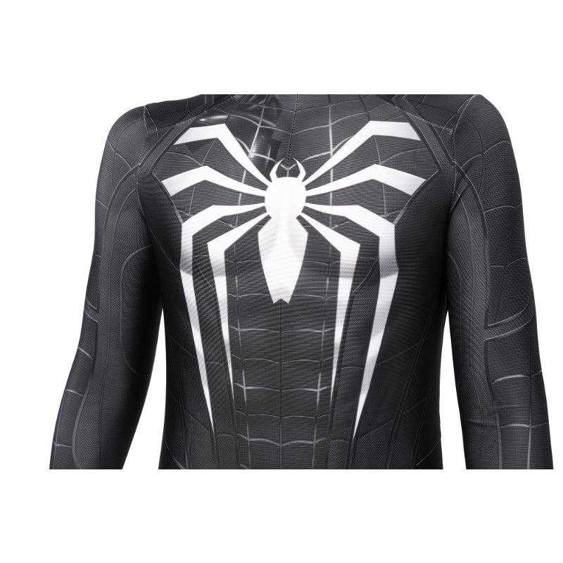Костюм PS4 Spider-Man Advanced Suit Black для детей, Хэллоуин косплей