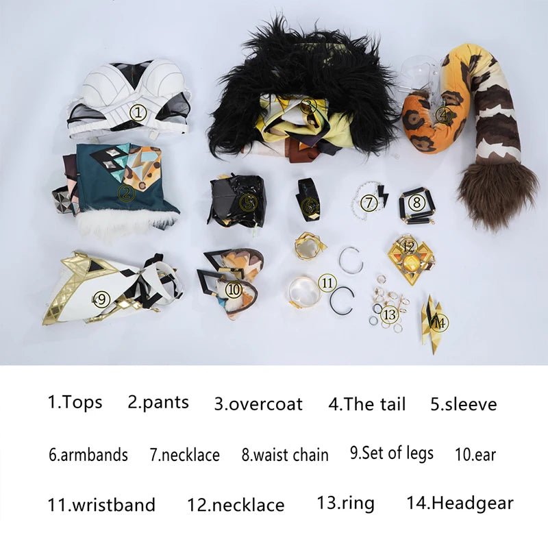 Костюм для косплея Xilonen из игры Genshin Impact - Стиль Natlan Panthera Ocelota