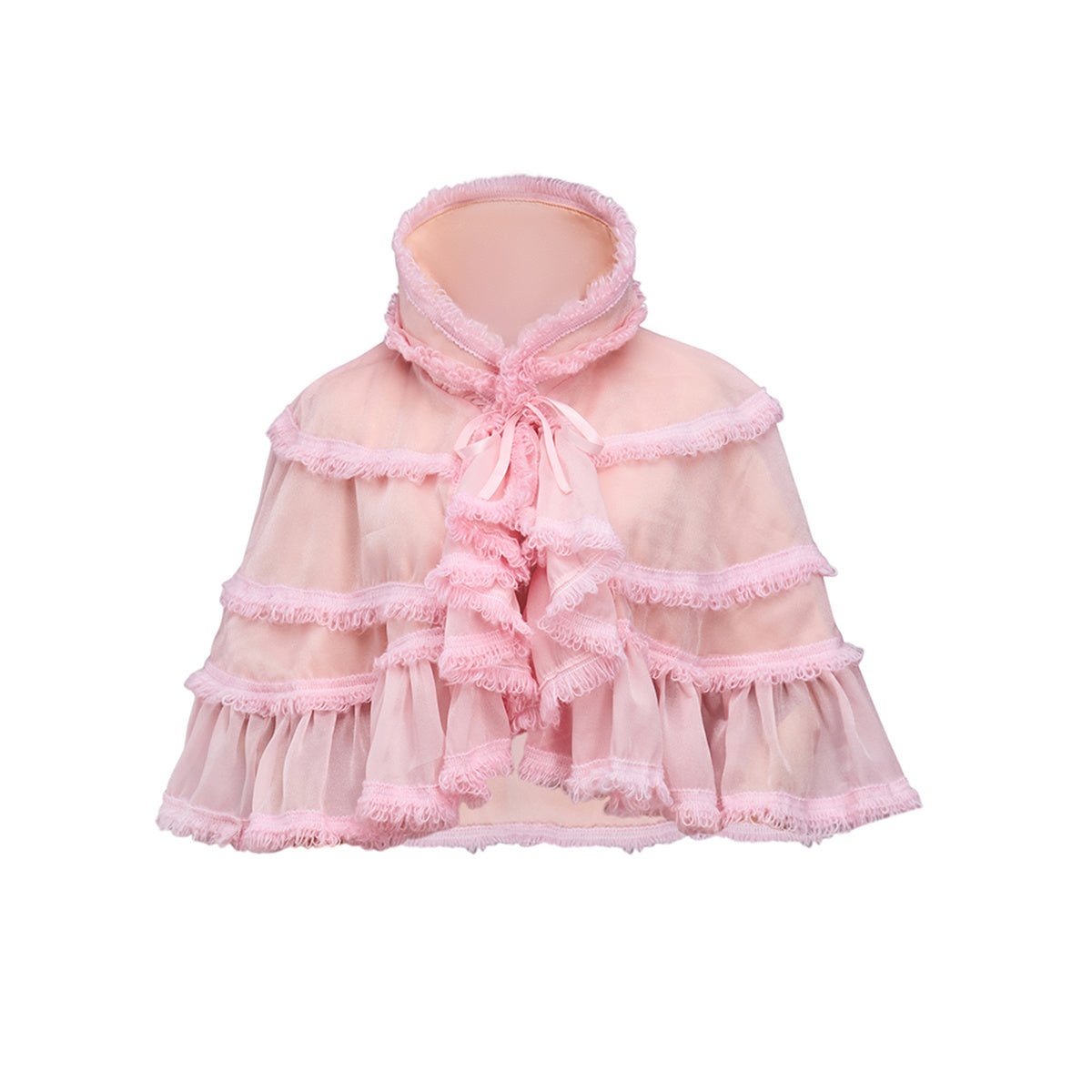 Розовая короткая мантия для косплея – Стильный наряд в стиле аниме