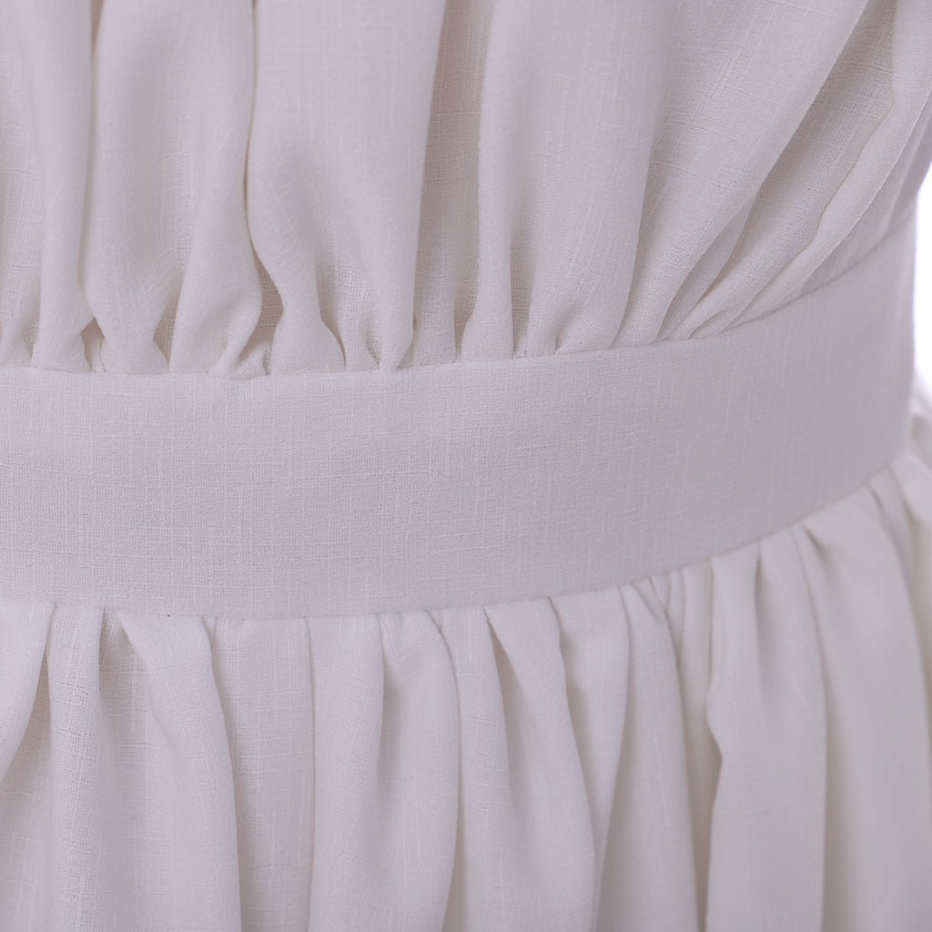 Элегантное белое регентство платье для женщин - классический стиль Джейн Остин, высокая талия, средневековый свадебный костюм