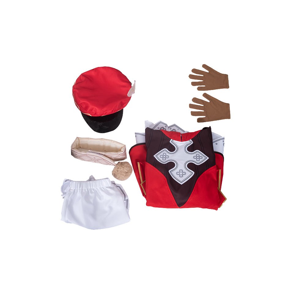 Костюм для косплея Клее из Genshin Impact для женщин на Хэллоуин