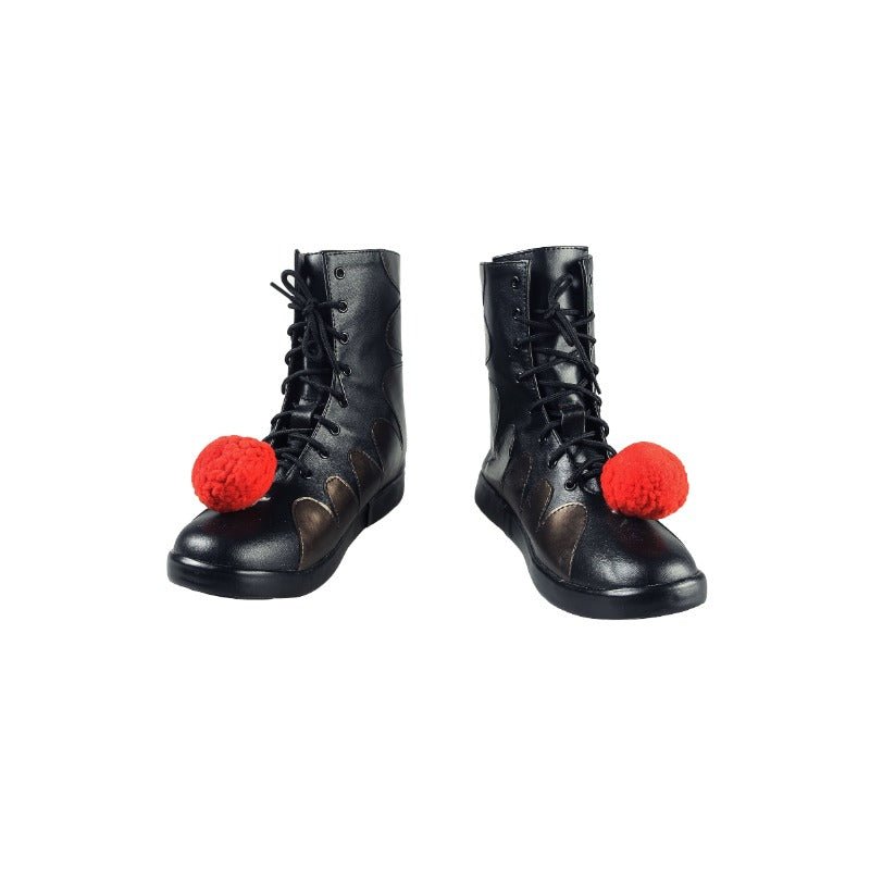 Костюм Джокера 'Танцующий Клоун' с белым шарфом и аксессуарами - наряд на Хэллоуин