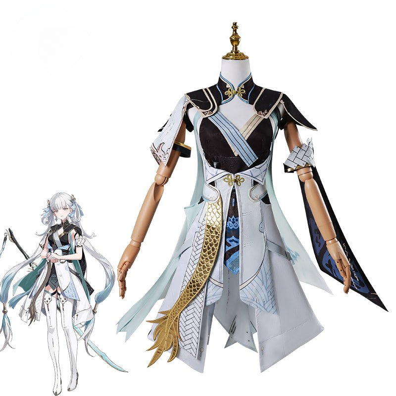 Костюм для косплея Jinzhou Magistrate Jinhsi из Wuthering Waves: Thawborn Renewal - женское платье для Хэллоуина и вечеринок