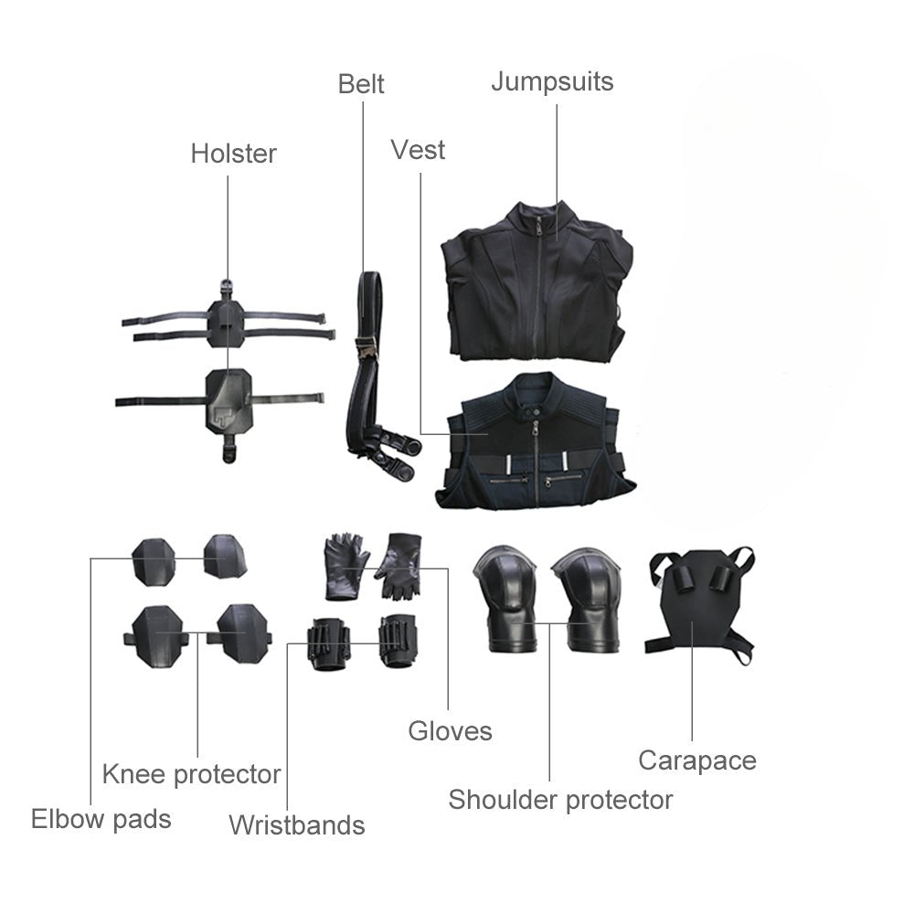 Костюм Чёрной Вдовы из Мстители: Война бесконечности - Премиум качество