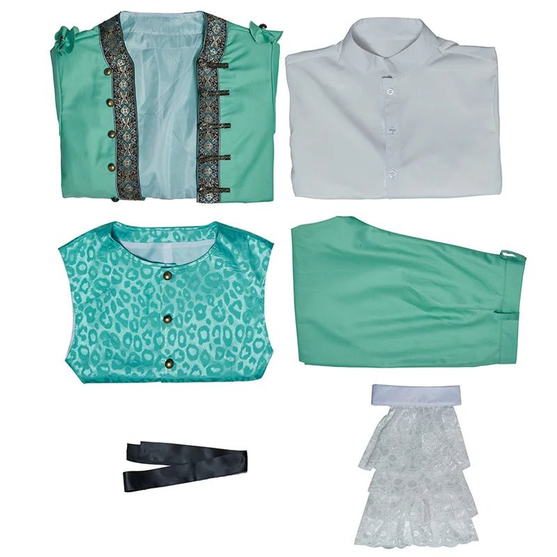 Пиратский костюм Стеде Боннета - Зеленый пиратский комплект | Средневековый костюм на Хэллоуин