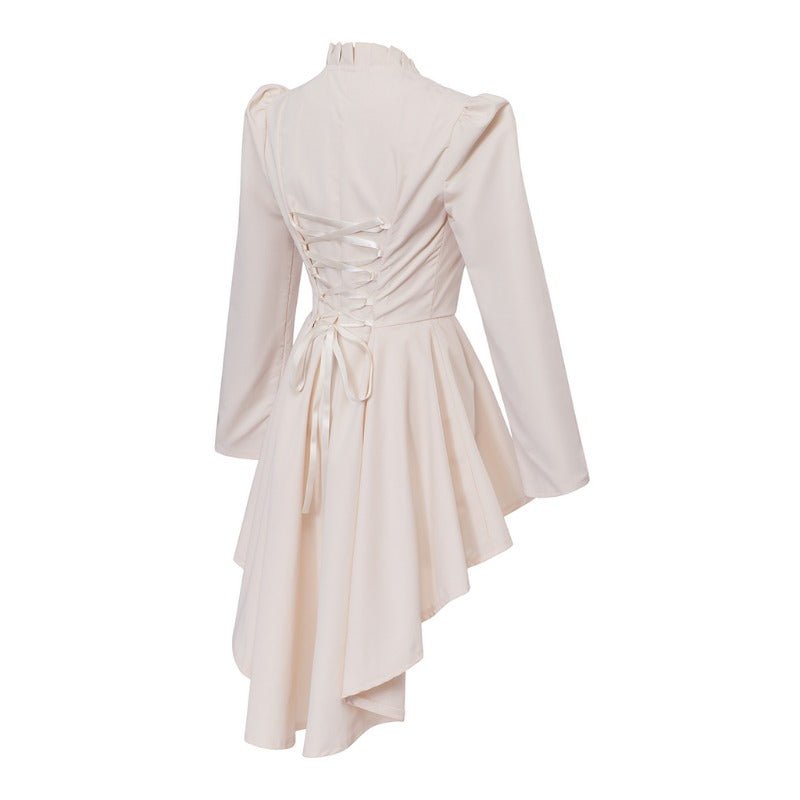 Винтажное готическое коктейльное платье – женский средневековый косплейный костюм с длинными рукавами