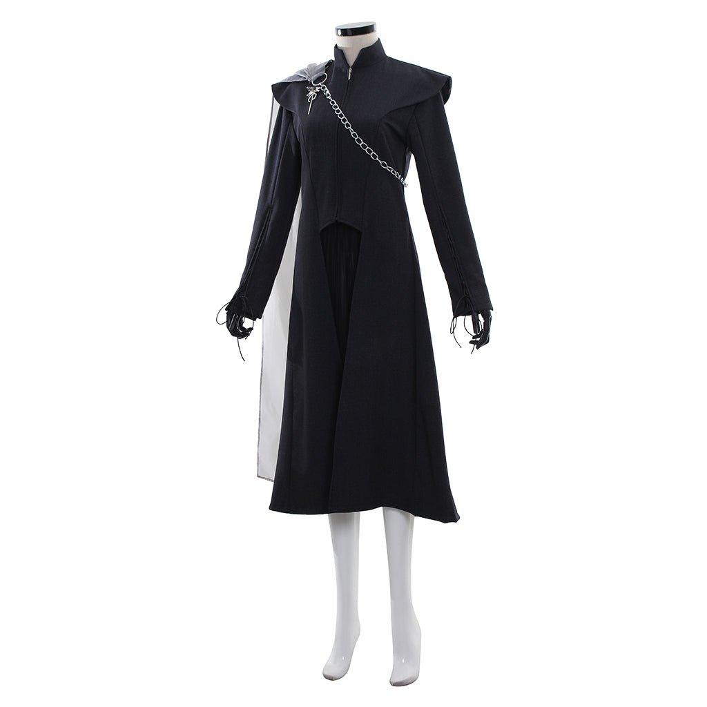 Рождественский костюм Дейенерис Таргариен | Черная мантия и платье средневекового стиля