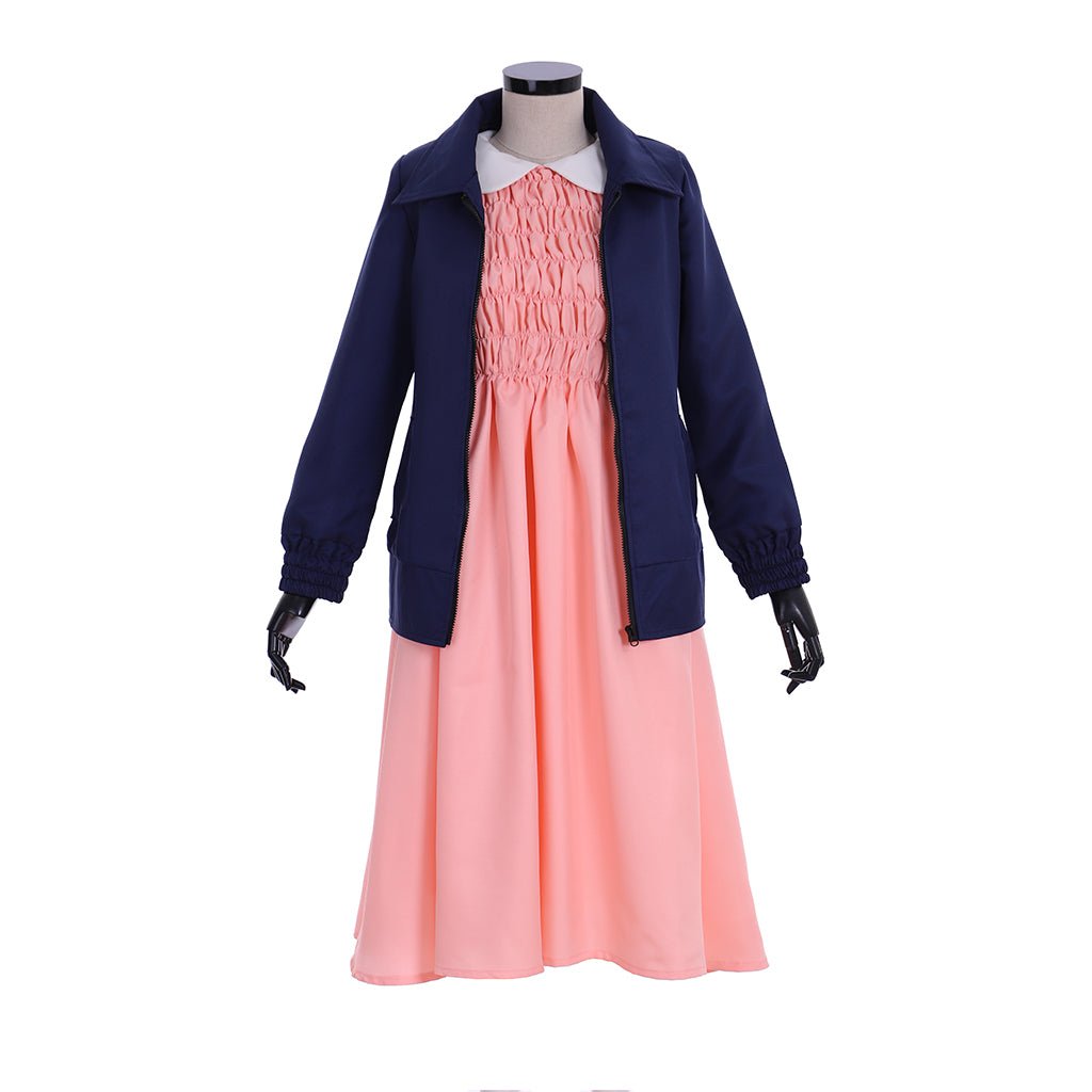 Женское платье плюс размер Одиннадцать - Розовое платье с длинными рукавами для костюма