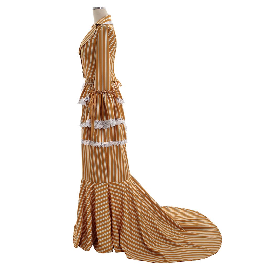 Женский Викторианский Стимпанк Костюм: Юбка и Платье Эдвардианский Костюм для Косплея