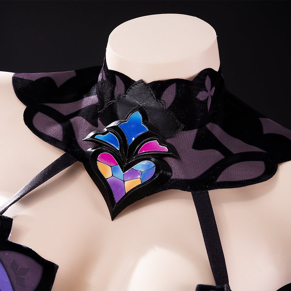 Костюм для косплея Черный Лебедь из Honkai Star Rail | Фиолетовое платье, парик и аксессуары