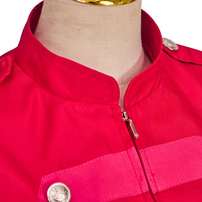 Викторианский стимпанк блейзер для женщин - военный стиль, застежка-молния, кроп-куртка для косплея