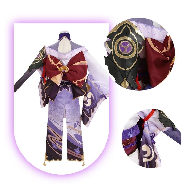 Костюм для косплея Баал из Genshin Impact - Райден Сёгун, полный набор для женщин