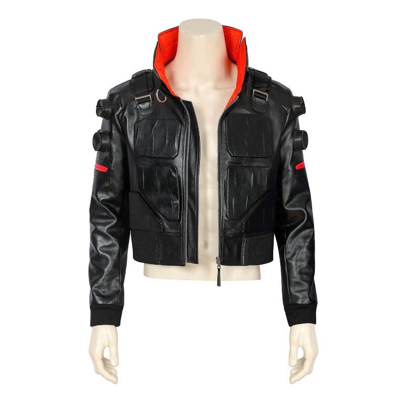 Костюм Джеки 2077 для косплея из искусственной кожи, черный костюм для Хэллоуина и вечеринок