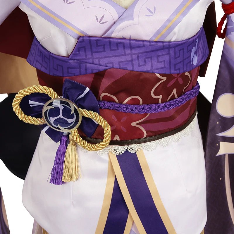 Костюм для косплея Баал из Genshin Impact - Райден Сёгун, полный набор для женщин