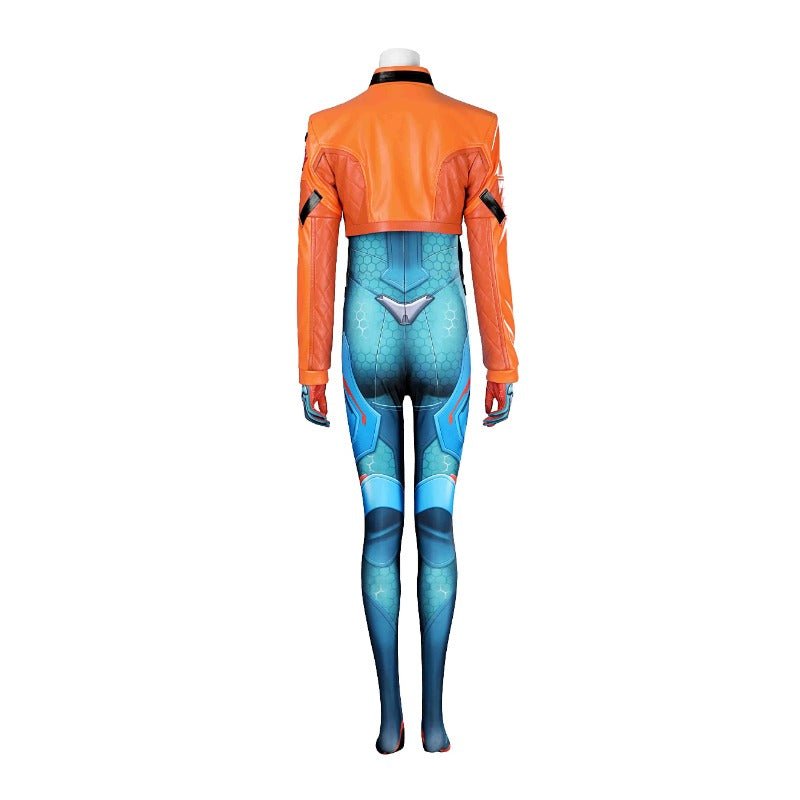 Overwatch 2 Женский Синий Костюм Джуно для Хэллоуина и Карнавала