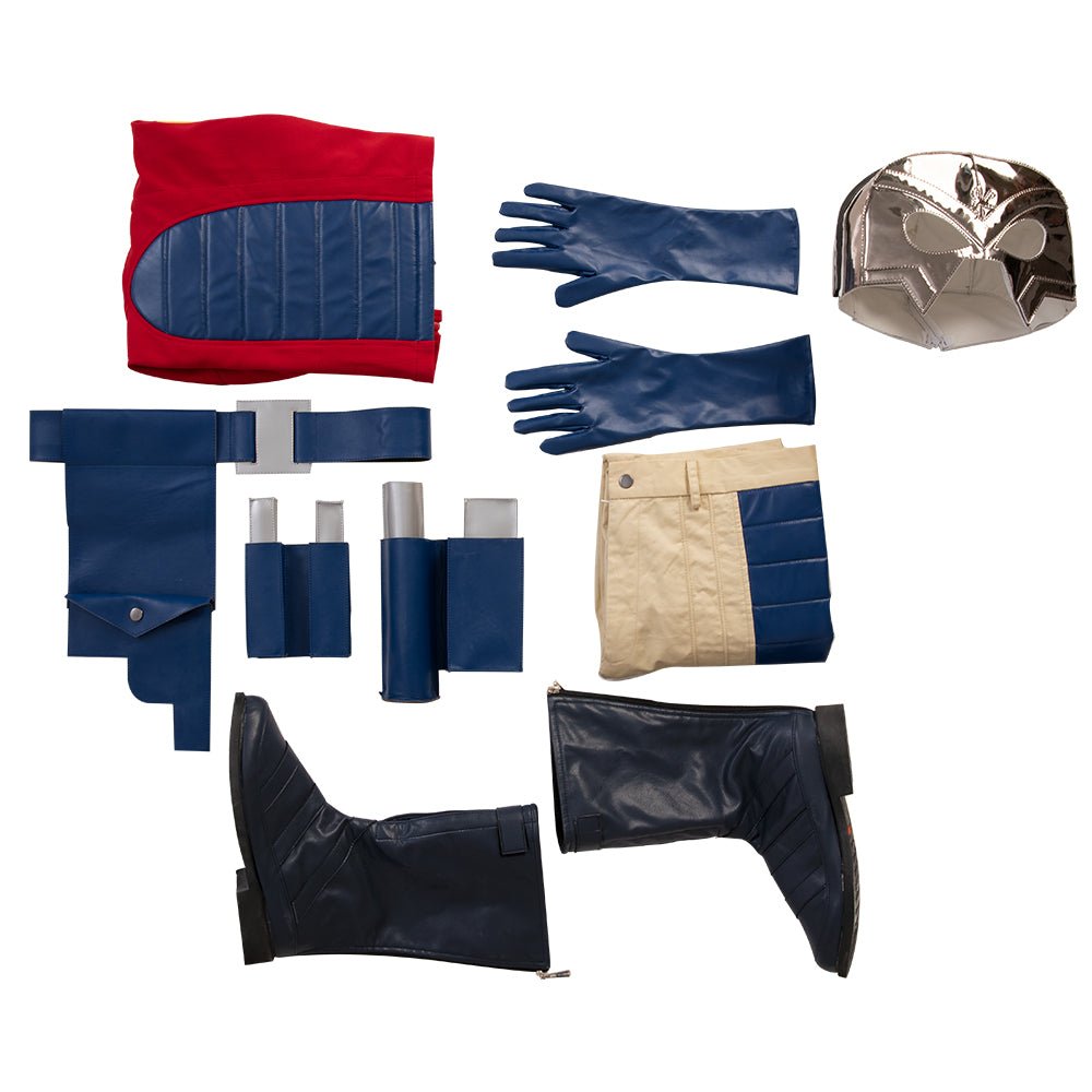 Костюм Smile Hero Movie Peace Maker для мужчин - маска, перчатки, пояс и игровые аксессуары